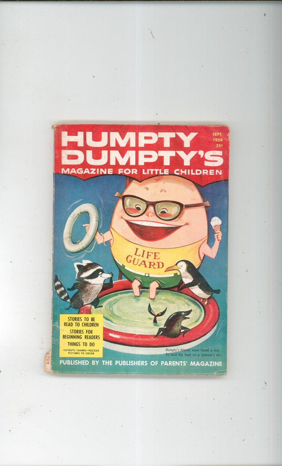 Lot Of 2 Humpty Dumpty's Magazines Vintage September & October 1959