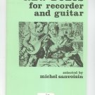 New Duets For Recorder And Guitar Michel Sanvoisin Heugel Paris