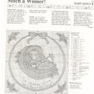Stitch A Winner Baby Quilt II Pattern / Instructions Cross Stitch & Country Crafts 1987