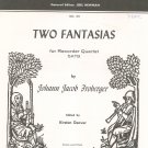 Two Fantasias by Johann Froberger American Recorder Society SATB