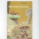 Mammals Of Europe Vintage Science Service Program Doubleday