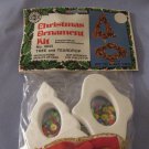 Holiday Craft Trims Christmas Ornament Kit 4043 Tree & Teardrop In Package With Instructions