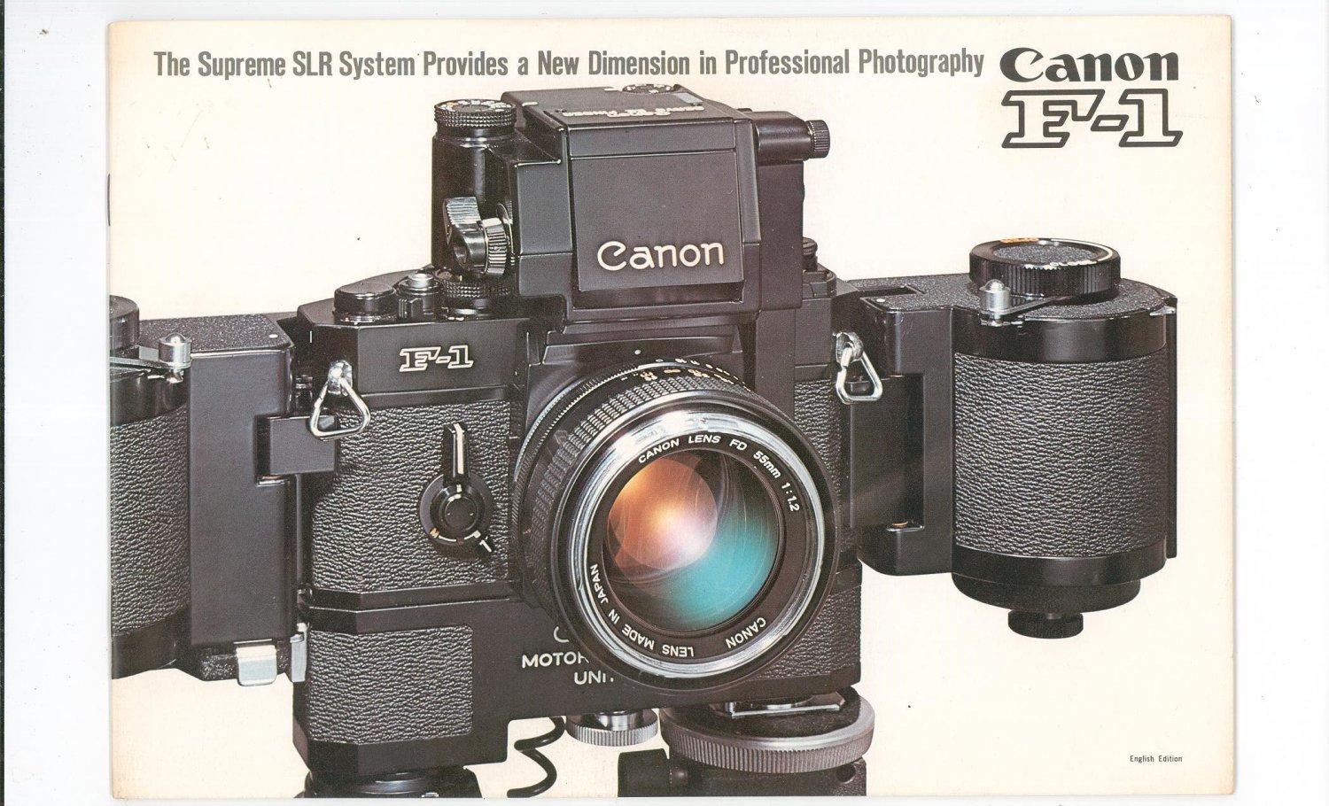 Vintage Canon F1 SLR Camera Catalog Professional Photography