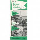 Vintage Visit The Finger Lakes For Family Fun Travel Brochure New York 1963