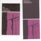 Vintage Lenten Offering Folder With Our Lenten Worship Program 1964 Easter