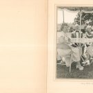 Vintage Photograph 3 Ladies & 1 Gentleman At Picnic Table B & W Very Nice