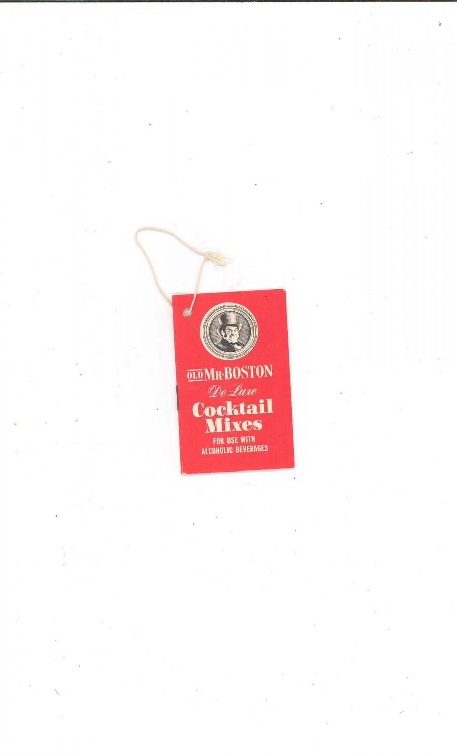 Vintage Old Mr. Boston Deluxe Cocktail Mix Hang Booklet ...