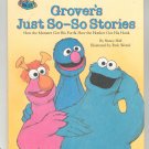 Grover's Just So So Stories Sesame Street Hall Hard Cover 0307231607