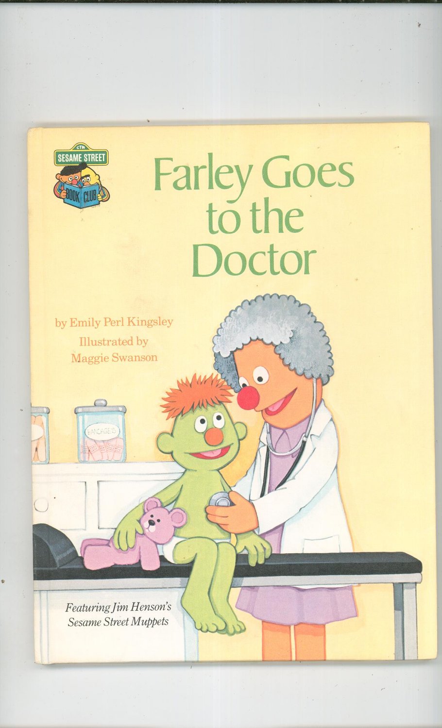 Farley Goes To The Doctor Sesame Street Kingsley Hard Cover 0307231135