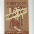 Vintage Pinebrook Victory Songs Songbook Young People's Church Of The Air