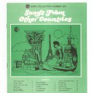 Songs From Other Countries Chord Organ GE Song Collection Number Six