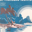 On Treasure Island Leslie Burke Sheet Music Morris Vintage