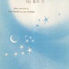 The Stars Will Remember So Will I Pelosi Towers Sheet Music Harms Vintage