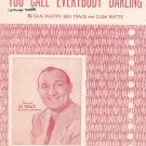 You Call Everybody Darling Martin Trace Watts Al Trace On Cover  Sheet Music Mayfair Vintage