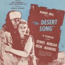 One Alone Desert Song Harbach Romberg Sheet Music Harms Vintage