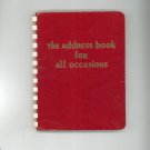 Vintage The Address Book For All Occasions Never Used