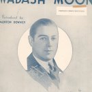 Wabash Moon Morton Downey On Cover Sheet Music Berlin Vintage