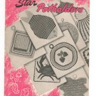 Vintage Star Potholders Star Book 55 American Thread Crochet