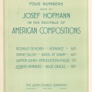 Vintage Valse Gracile Horatio Parker Sheet Music Josef Hofmann American Compositions Church