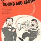 Vintage The Music Goes Round And Around Hodgson FArley Rilley Sheet Music