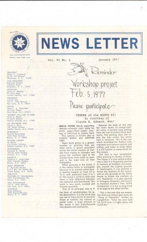 Marquetry Society Of America News Letter January 1977 Not PDF Patterns Artistry In Wood