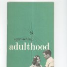 Vintage Approaching Adulthood by Marion Lerrigo American Medical Association