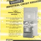 Vintage New Square D Industrial Circut Breakers Catalog Thermal Coilless Magnetic