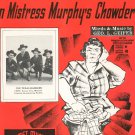 Vintage Who Threw The Overalls In Mistress Murphy's Chowder Sheet Music Texas Rangers On Cover