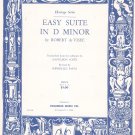 Easy Suite In D Minor Sheet Music Robert de Visee