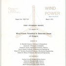 Oregon State University Wind Power First Progress Report Roger Brownlow Not PDF