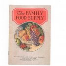Vintage The Family Food Supply Buying Guide Metropolitan Life insurance