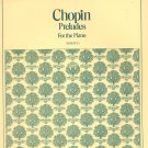 Vintage Chopin Preludes For The Piano Student Editions 5016 Schirmer