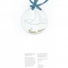 Dove Glass Christmas Ornament Peace 2002 SiOx Ronald Frear