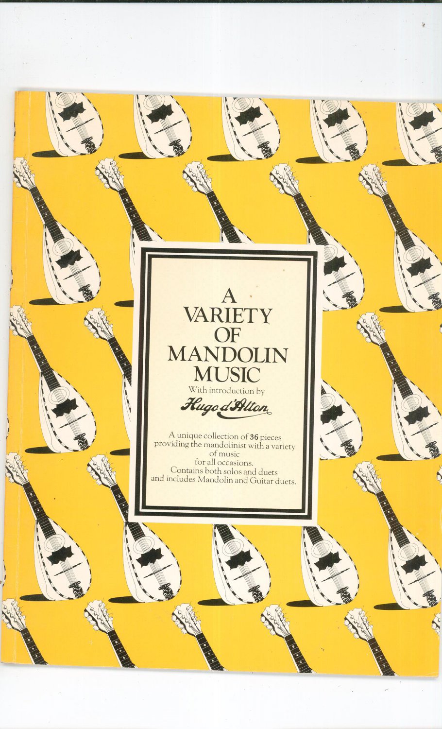 A Variety Of Mandolin Music Introduction by Hugo d'Alton 086001228x