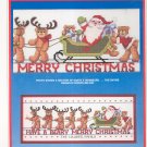 Sunset Santa's Reinbear Sleigh Linda Gillum Cross Stitch Kit In Package 8346