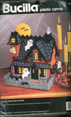 Bucilla Haunted House Candy Holder Kit # 6095 In Package