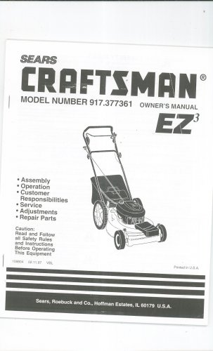 Craftsman ez3 online