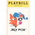 Sly Fox Broadhurst Theatre Playbill Souvenir 1977