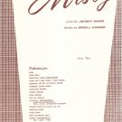 Misty Sheet Music For All Organs Burke Garner Vintage