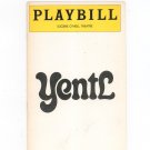 Yentl Playbill Eugene O'Neill Theatre 1975 Souvenir