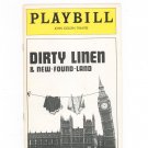 Dirty Linen & New Found Land Playbill John Golden Theatre 1977 Souvenir