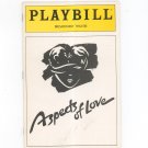 Aspects Of Love Playbill Broadhurst Theatre 1990 Souvenir