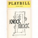 Knock Knock Playbill Biltmore Theatre 1976 Souvenir