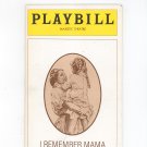 I Remember Mama Playbill Majestic Theatre 1979 Souvenir