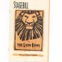 The Lion King Stagebill New Amsterdam Theatre 1998 Souvenir