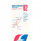 Vintage Greyhound Timetable 62 New York Philadelphia Baltimore Norfolk Washington 1974 Not PDF