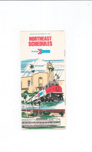 Vintage Amtrak Northeast Schedules 1975 Not PDF