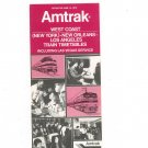 Vintage Amtrak West Coast New York New Orleans Los Angeles Train Timetables 1976 Not PDF