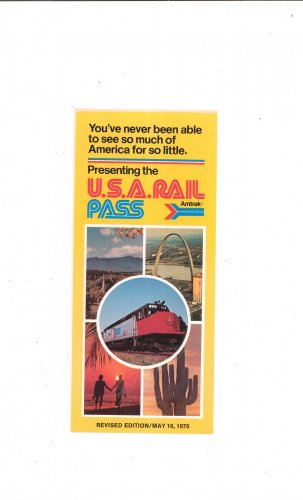 Vintage Amtrak USA Rail Pass Brochure 1976 Not PDF