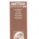 Vintage Amtrak East - Midwest Routes Train Timetables 1981/1982 Not PDF
